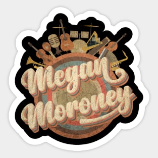 Music Tour Vintage Retro // Megan Ann Moroney Sticker